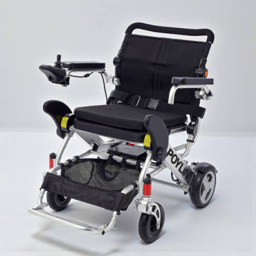 Poylin P207 Hafif Katlanabilir Akülü Tekerlekli Sandalye - 1